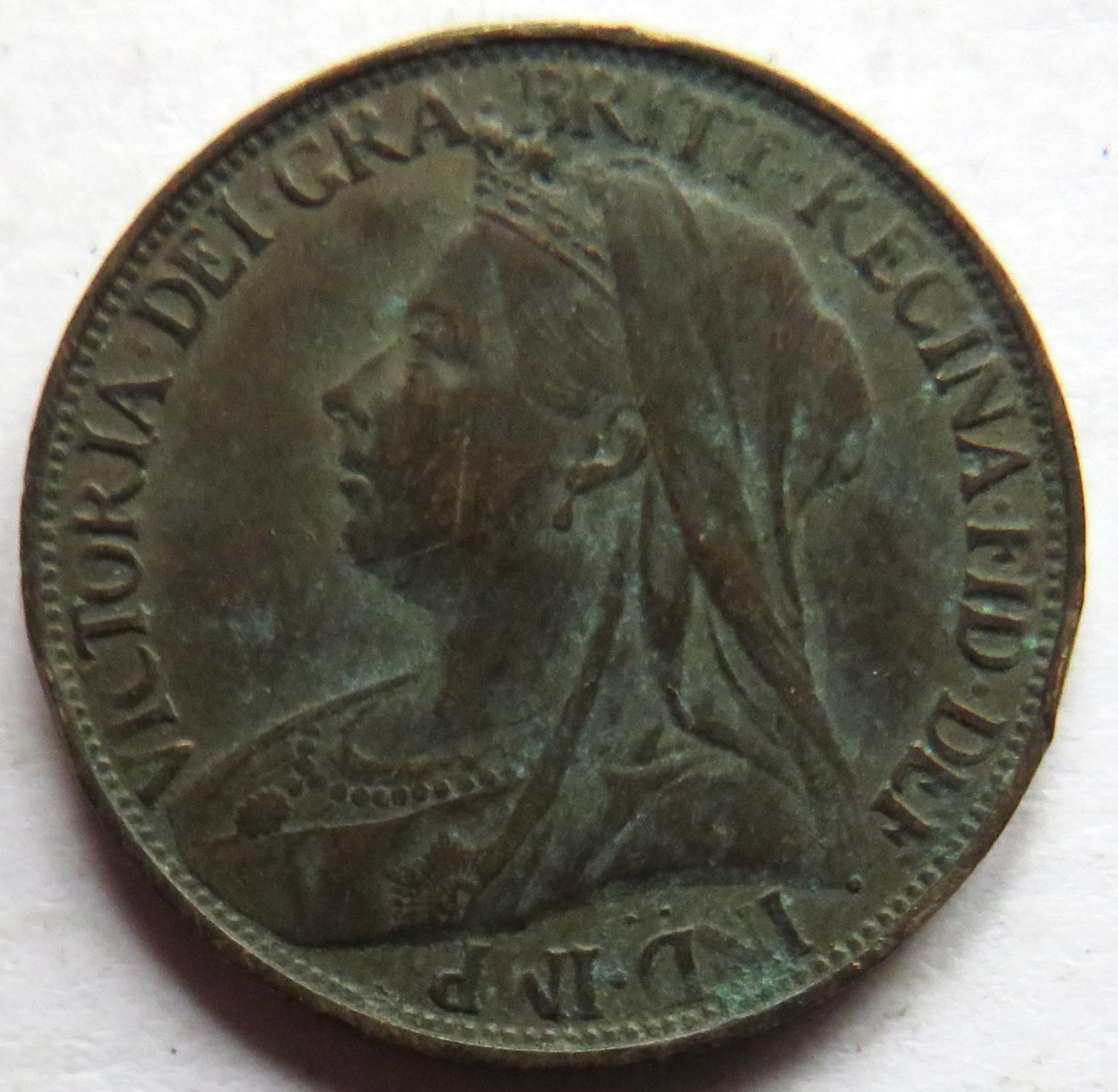 1897 Queen Victoria Farthing Coin - Great Britain