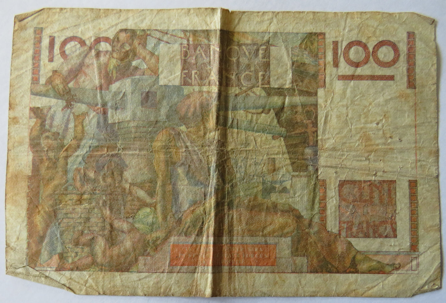 1953 France 100 Francs Banknote