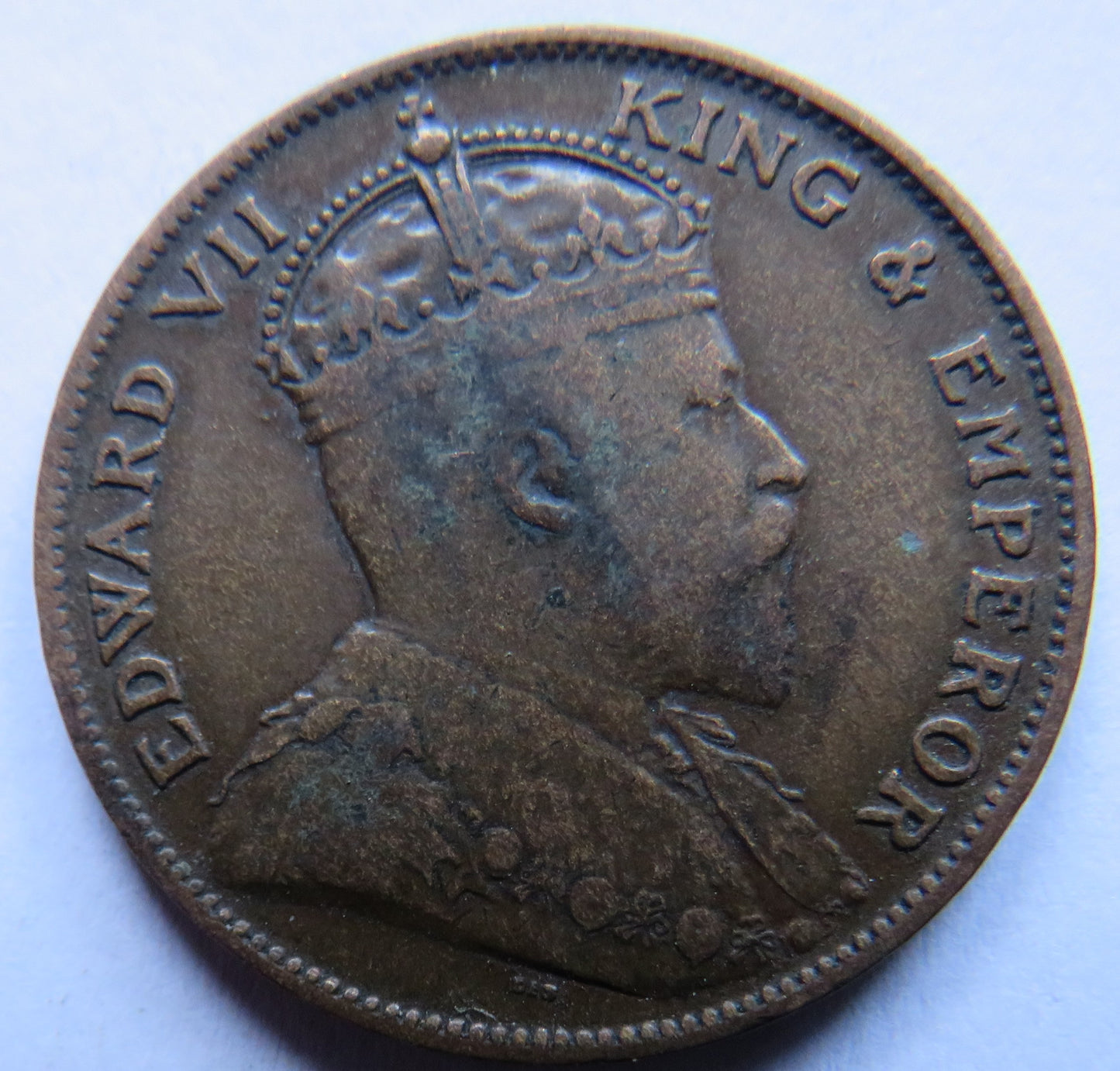 1909 King Edward VII States of Jersey 1/24th of a Shilling Coin