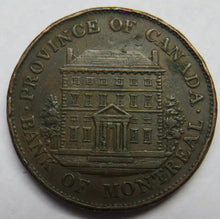 Load image into Gallery viewer, 1844 Province Of Canada Bank Of Montreal Halfpenny Bank Token
