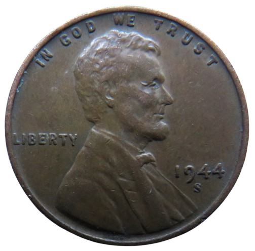 1944-S USA Lincoln One Cent Coin
