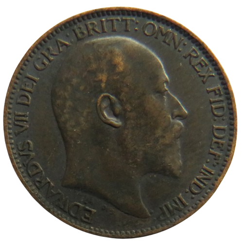 1902 King Edward VII Farthing Coin - Great Britain