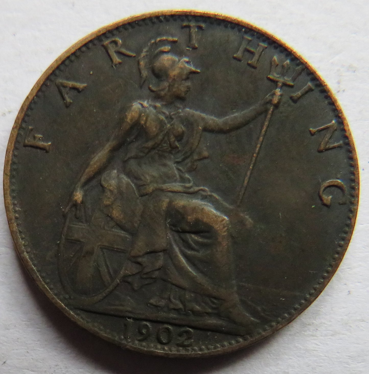 1902 King Edward VII Farthing Coin - Great Britain