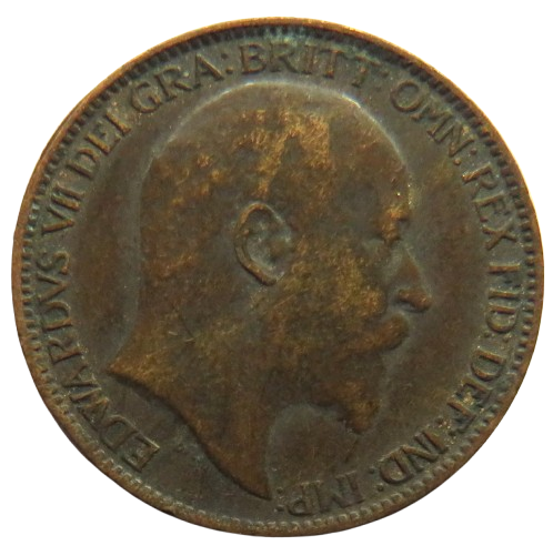 1905 King Edward VII Farthing Coin - Great Britain