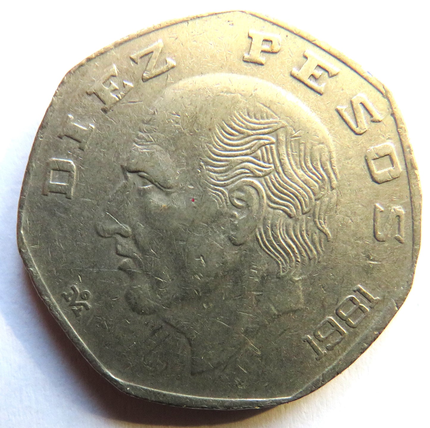1981 Mexico 10 Pesos Coin