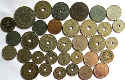 A Good Collection of Old Coins From Belgium