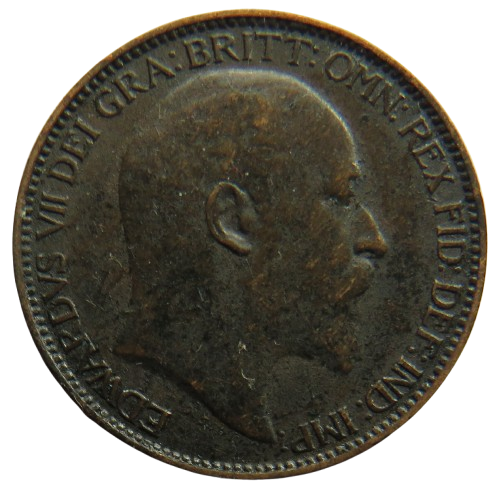 1906 King Edward VII Farthing Coin - Great Britain