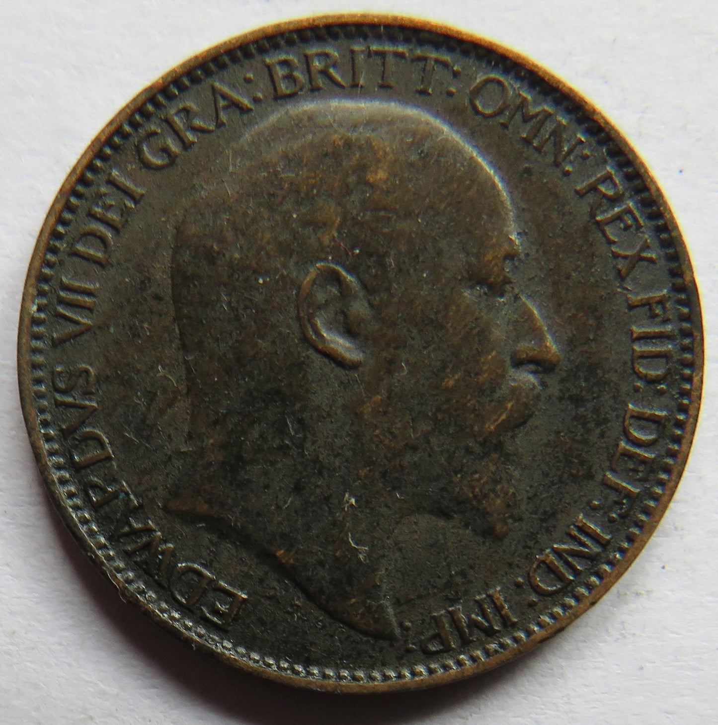 1906 King Edward VII Farthing Coin - Great Britain