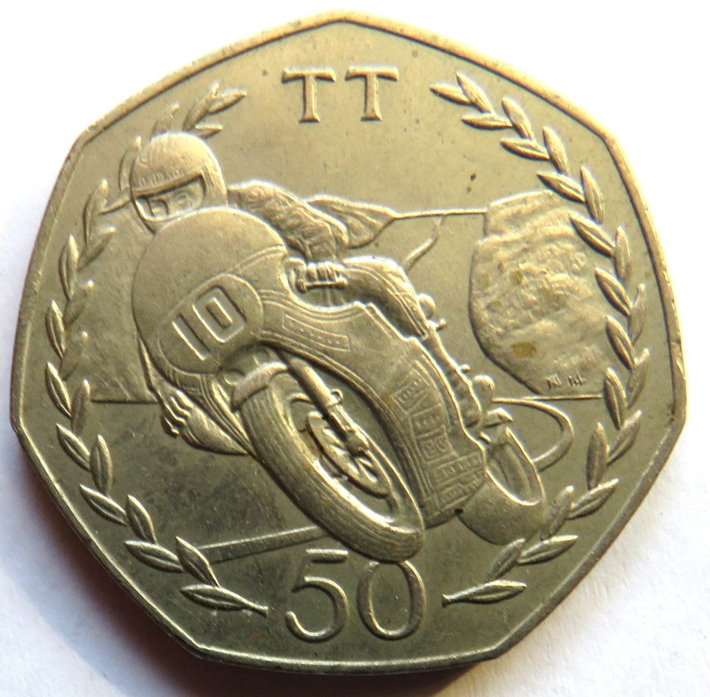 1982 Isle of Man 50p Fifty Pence Coin TT