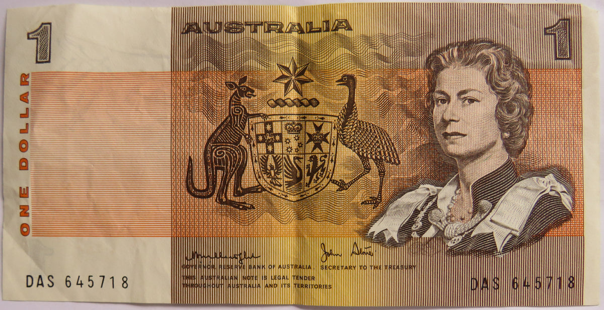 Australia $1 One Dollar Banknote