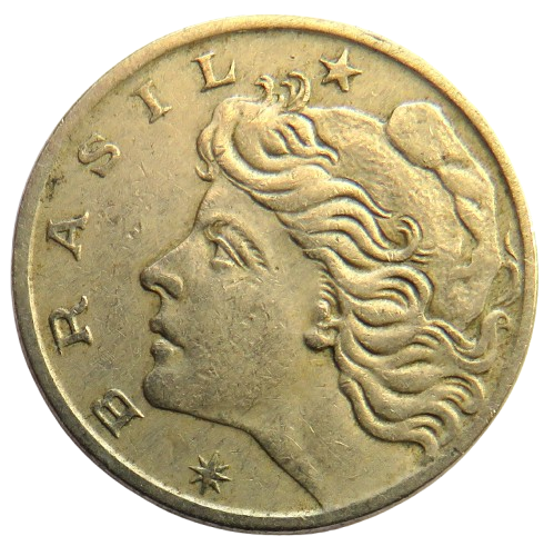 1967 Brazil 10 Centavos Coin