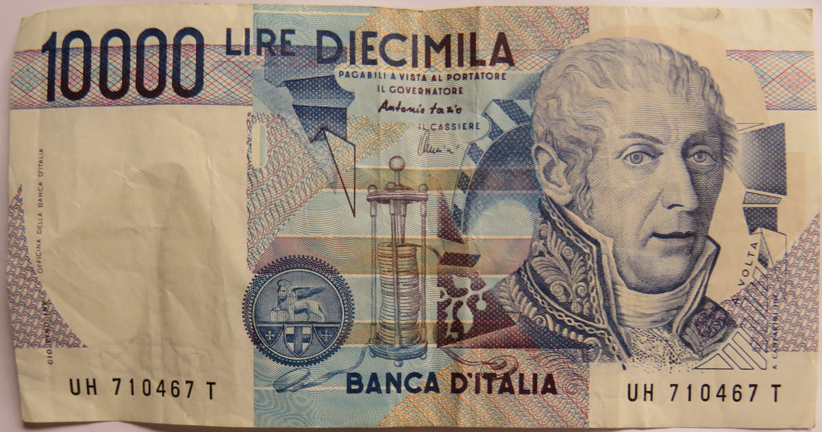 1984 Italy 10000 Lire Banknote