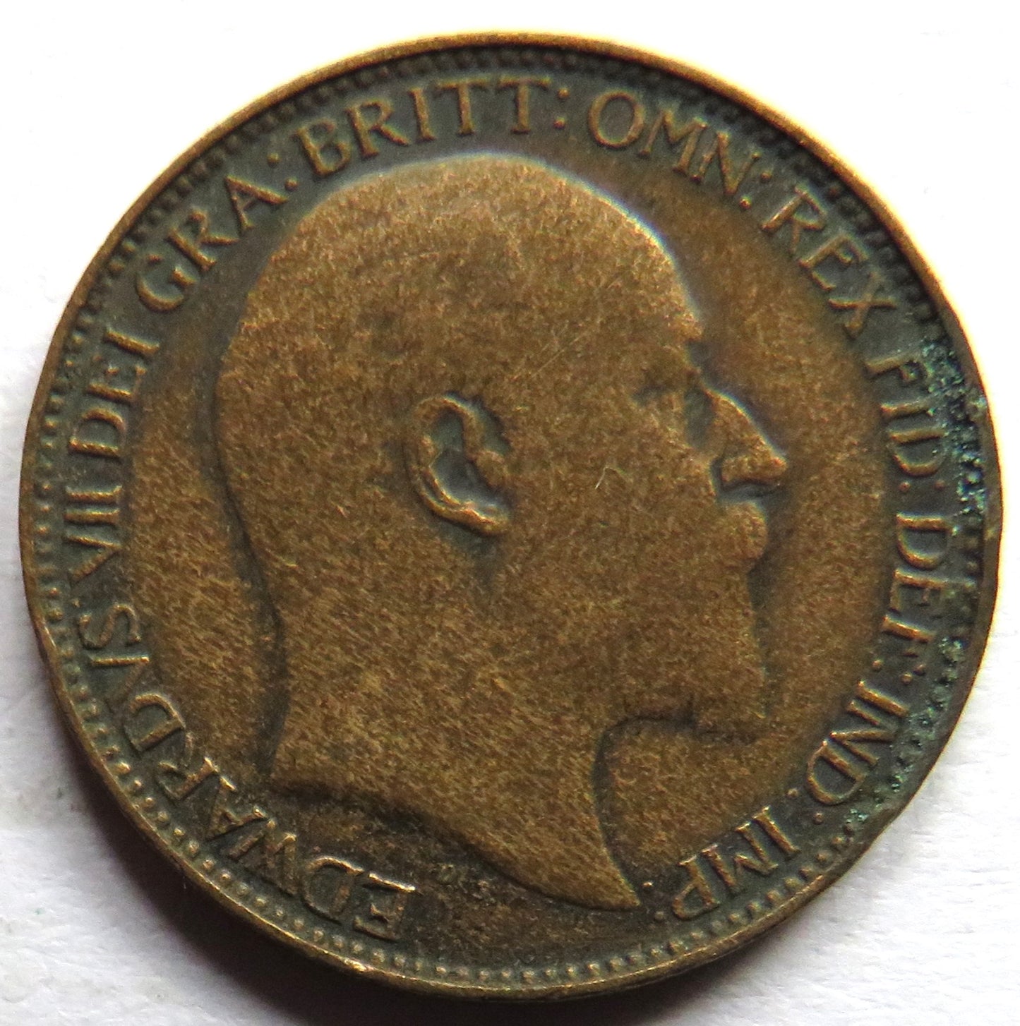 1909 King Edward VII Farthing Coin - Great Britain