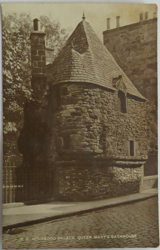 Vintage Postcard of Holyrood Palace Queen Mary's Bathhouse