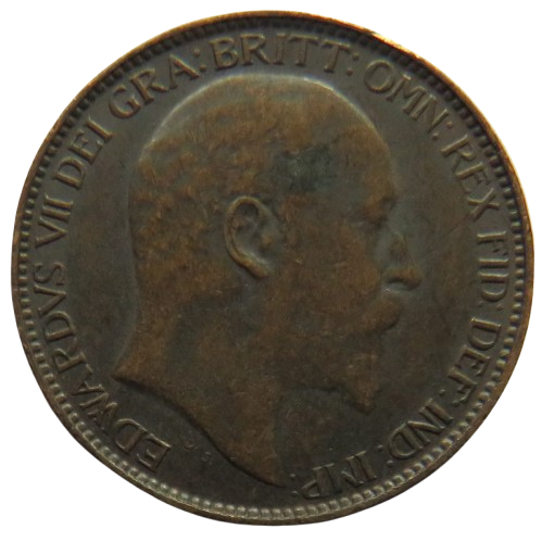 1910 King Edward VII Farthing Coin - Great Britain