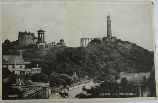 Vintage Postcard of Calton Hill Edinburgh