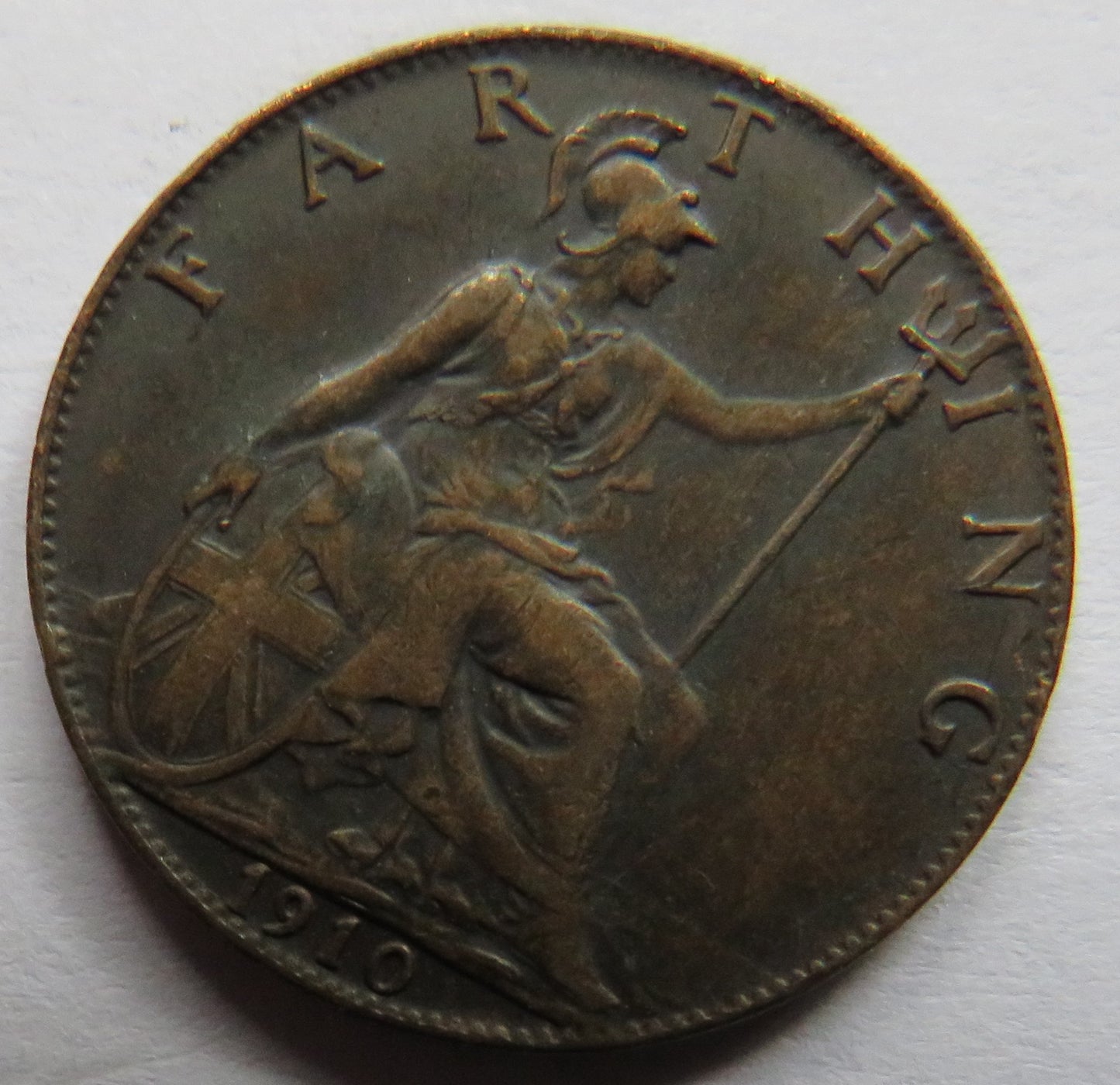 1910 King Edward VII Farthing Coin - Great Britain