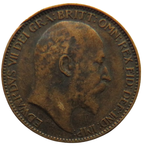 1910 King Edward VII Farthing Coin - Great Britain