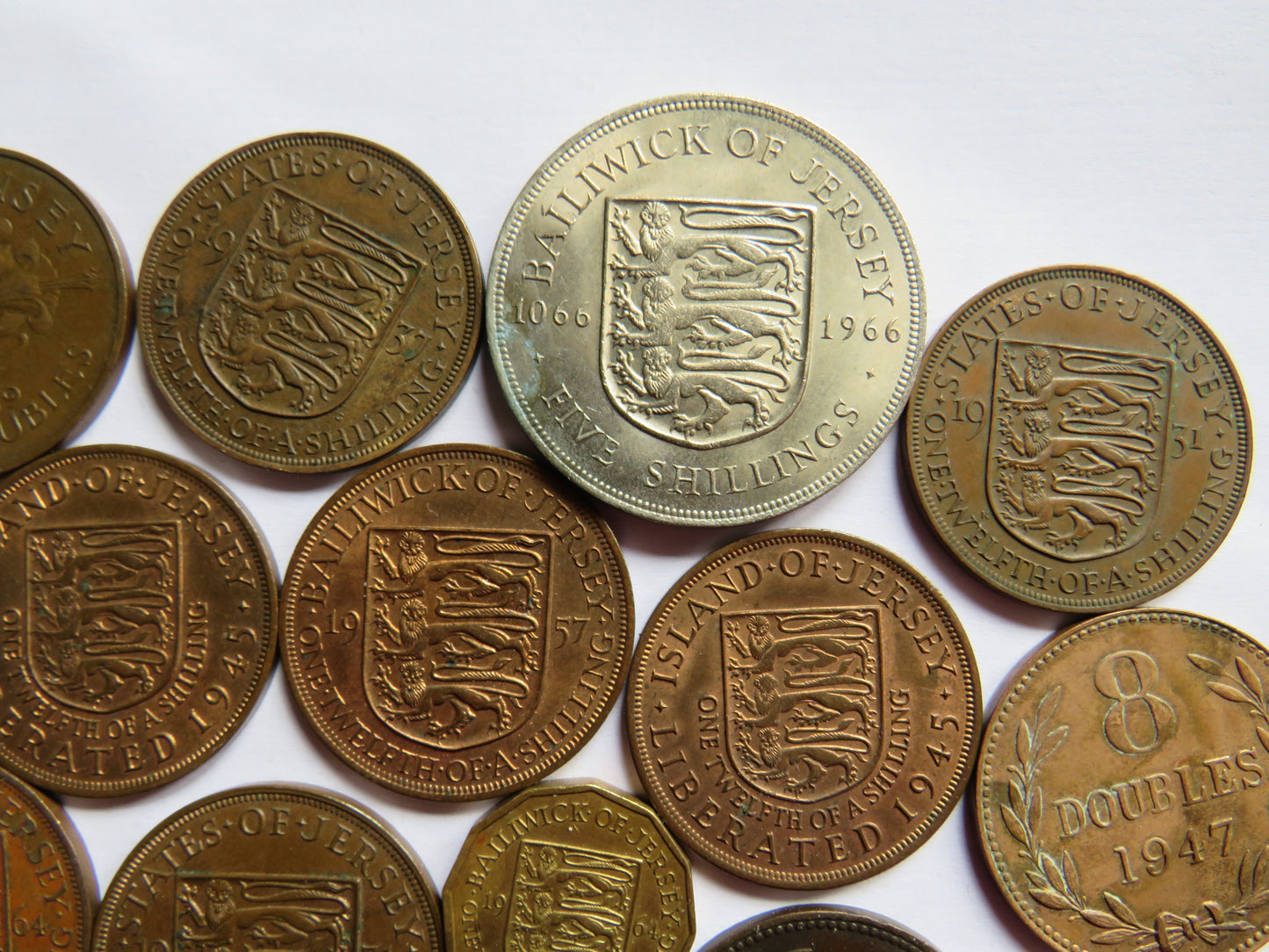 A Small  Collection of Old Coins From Jersey & Guernsey