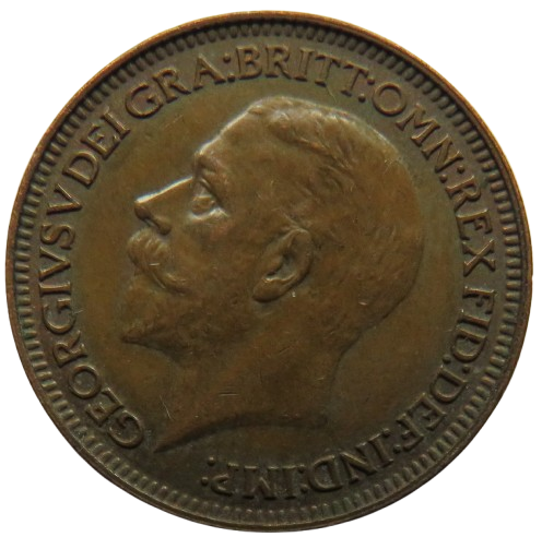 1935 King George V Farthing Coin - Great Britain