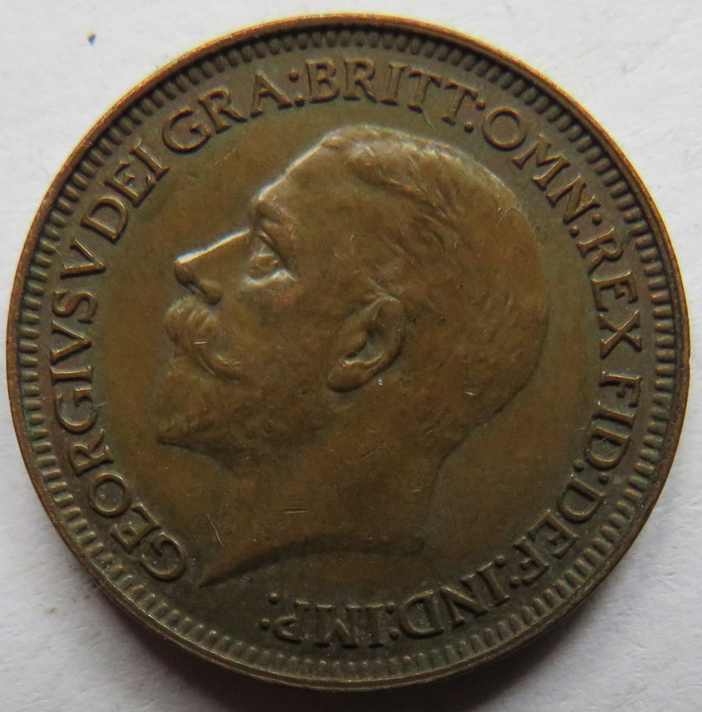 1935 King George V Farthing Coin - Great Britain