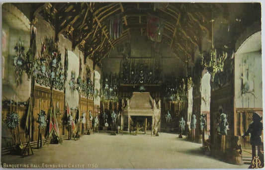 Vintage Postcard of Banqueting Hall, Edinburgh Castle