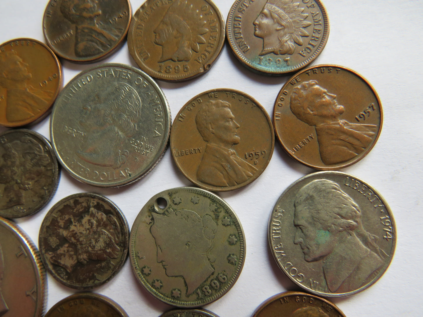 A Good Collection of Old Coins From The USA Inc Silver Dimes