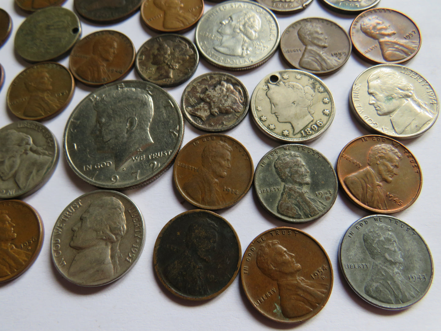 A Good Collection of Old Coins From The USA Inc Silver Dimes
