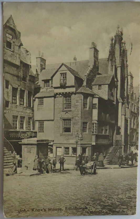 Vintage Postcard of John Knox's House Edinburgh