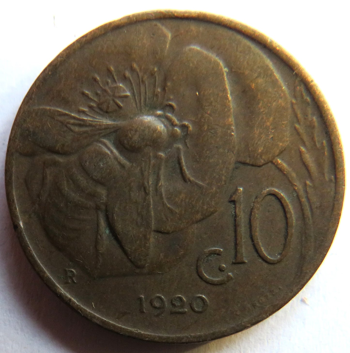 1920 Italy 10 Centesimi Coin