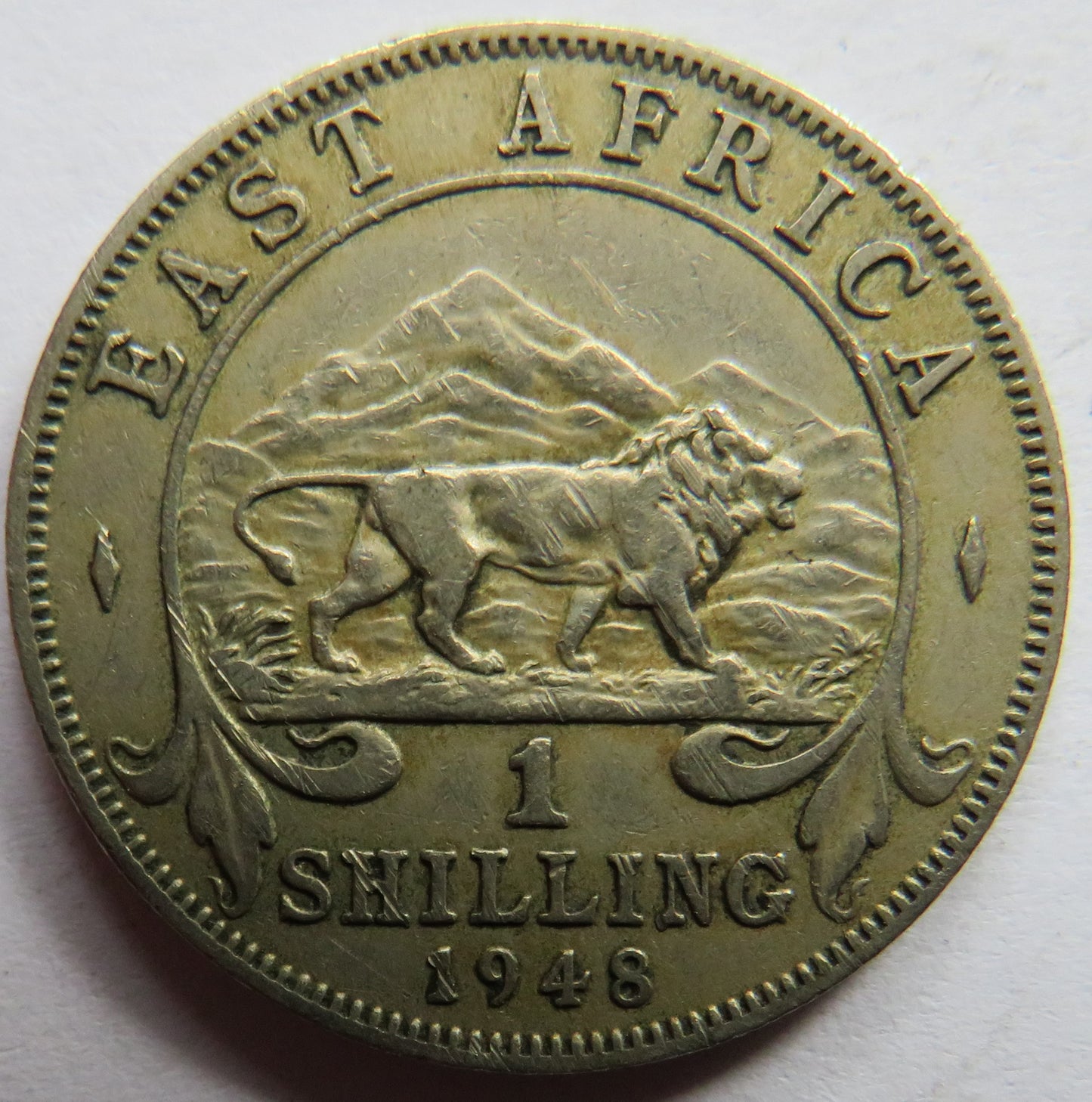 1948 King George VI East Africa One Shilling Coin