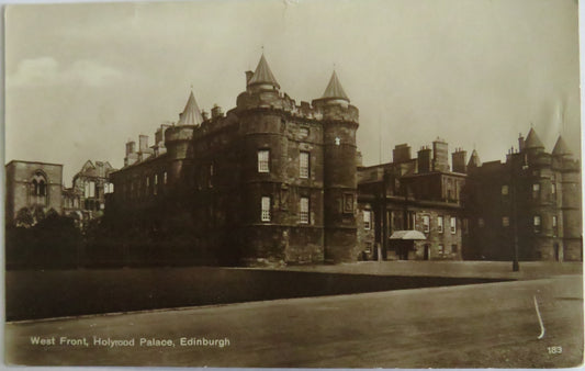 Vintage Postcard of West Front, Holyrood Palace, Edinburgh