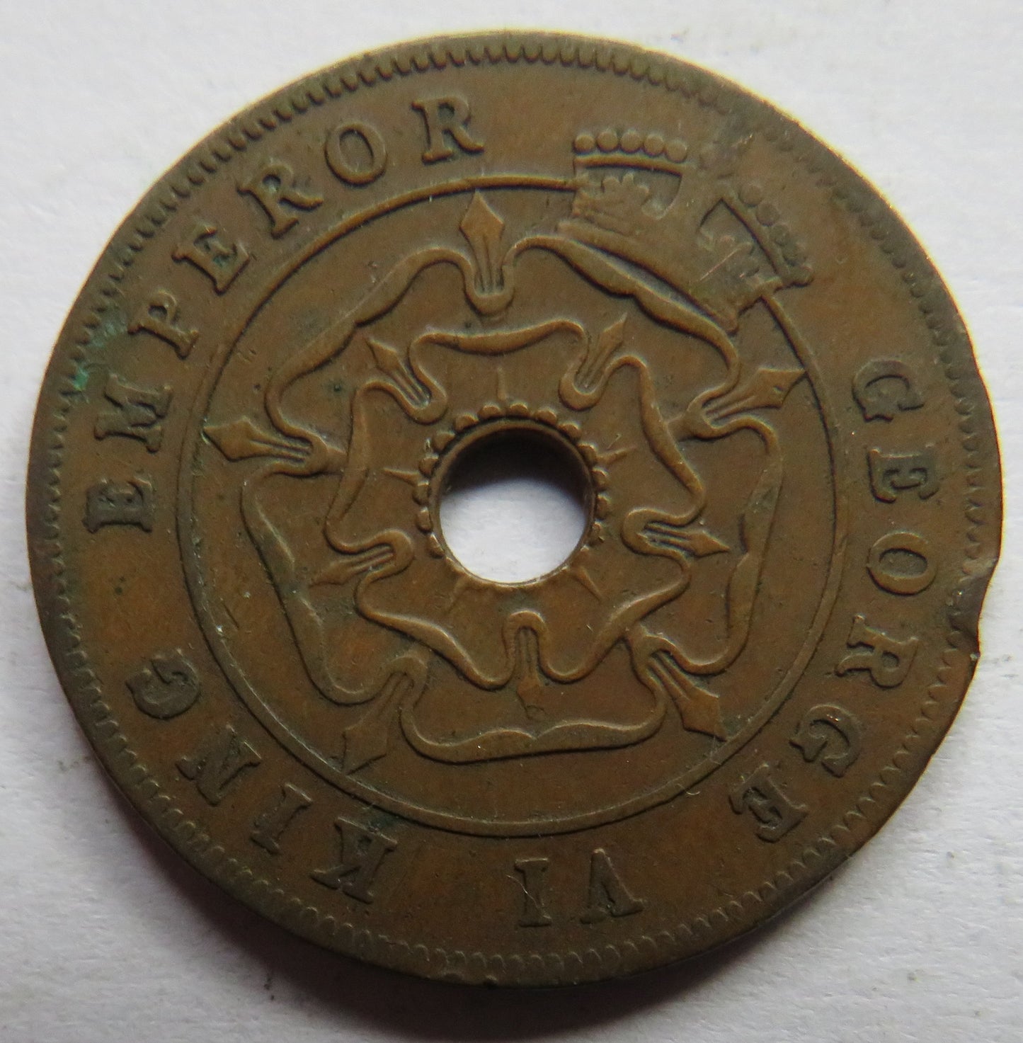 1947 Southern Rhodesia One Penny Coin