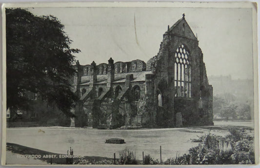 Vintage Postcard of Holyrood Abbey, Edinburgh