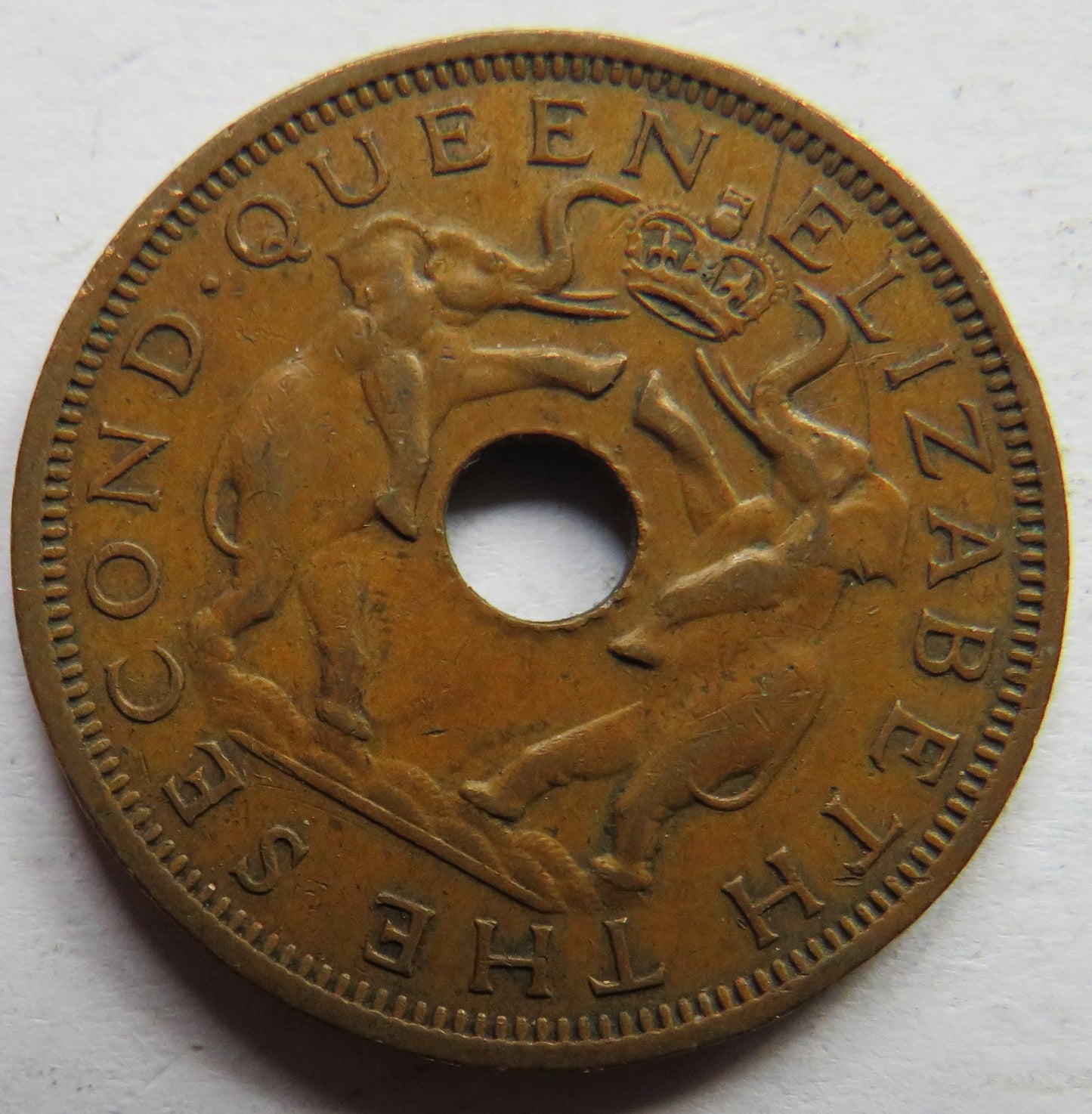 1962 Rhodesia and Nyasaland One Penny Coin