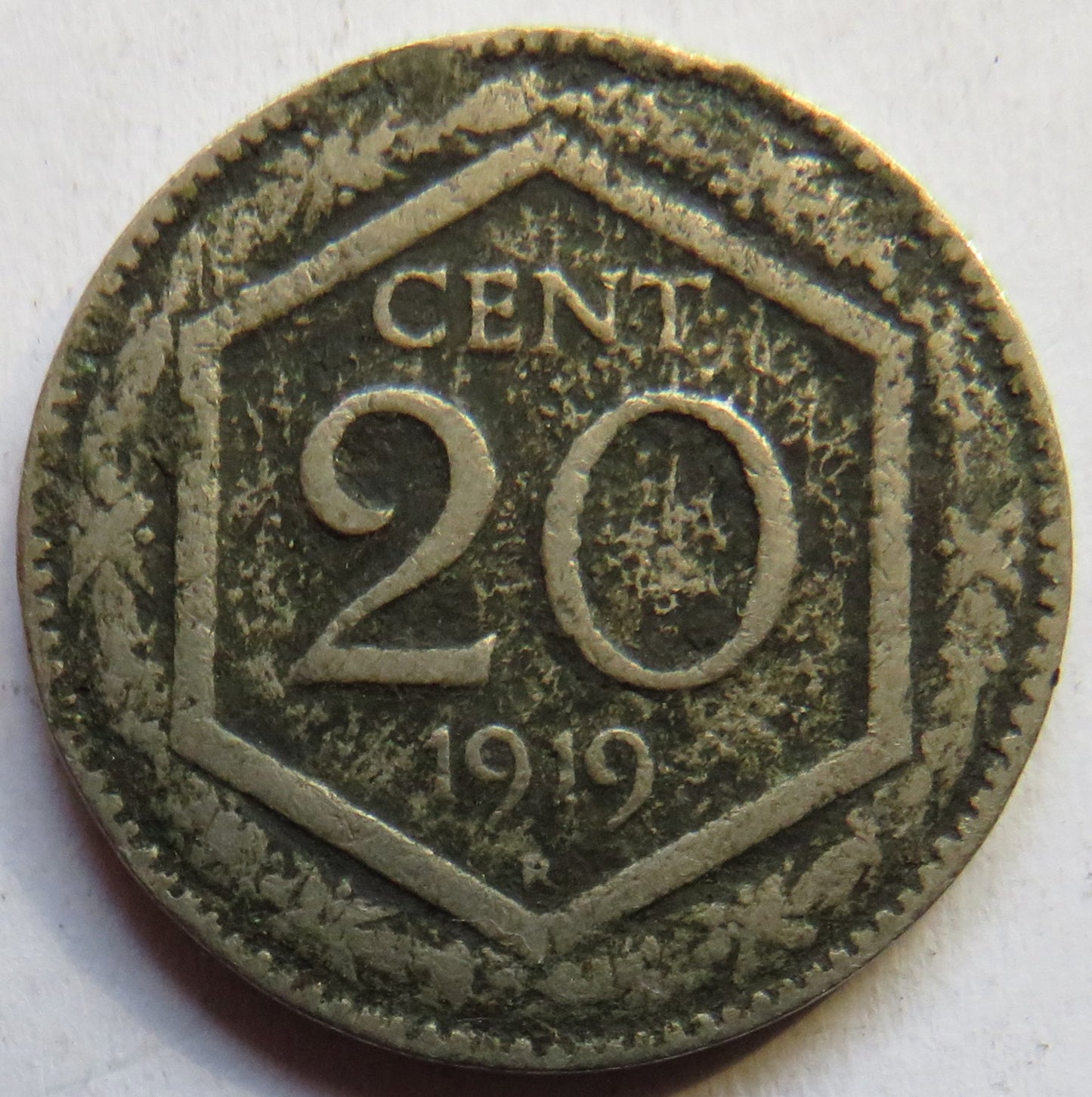 1919 Italy 20 Centesimi Coin