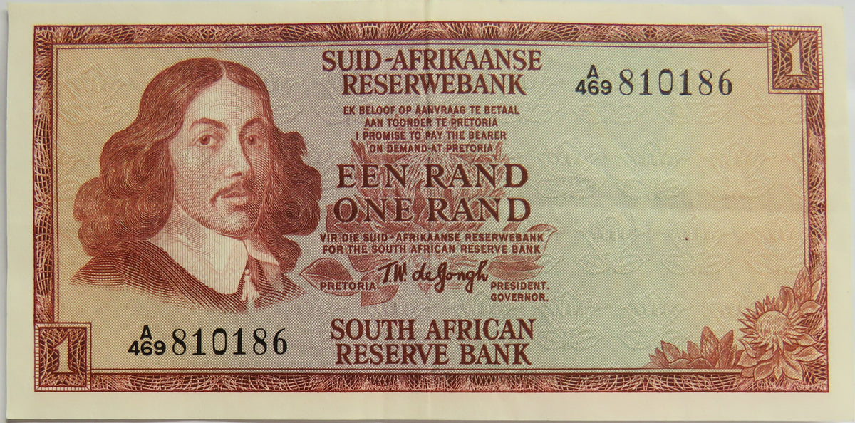 The Reserve Bank of South Africa One Rand Banknote