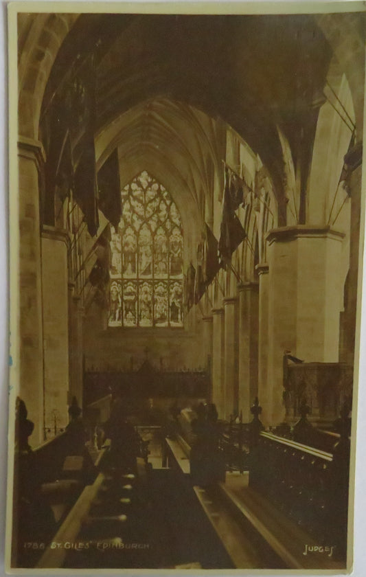 Vintage Postcard of St Giles Edinburgh 1912