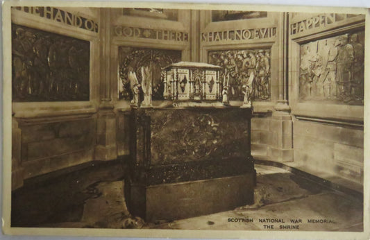 Old Postcard of Scottish National War Memorial The Shrine