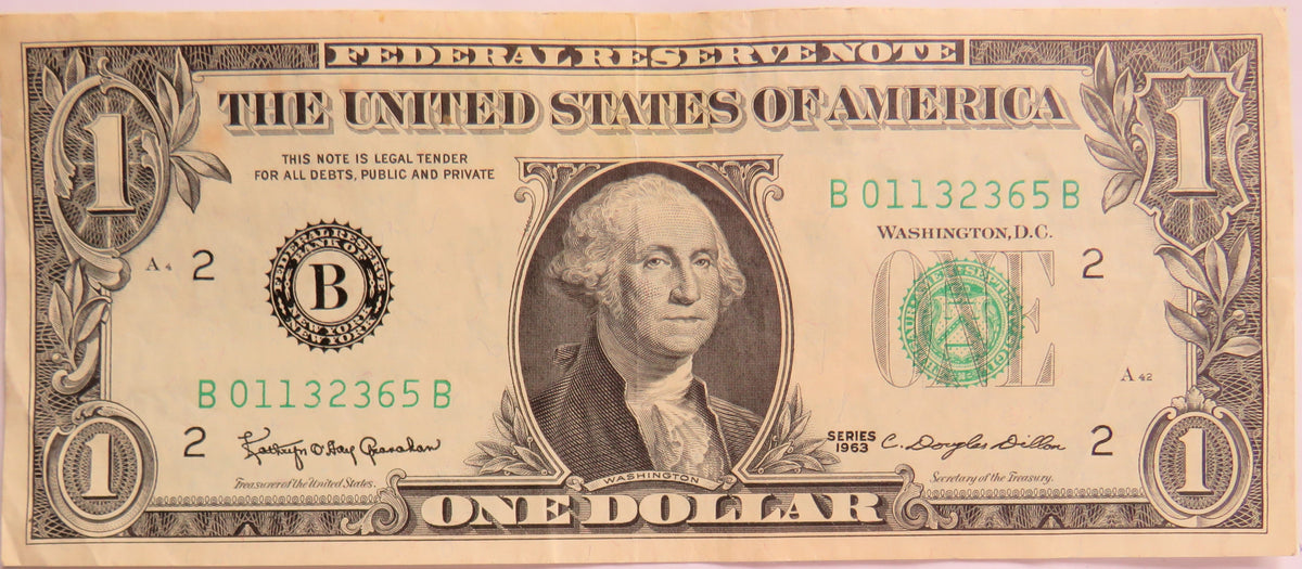 1963 USA $1 One Dollar Banknote