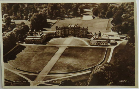 Vintage Postcard Of Hopetoun House From The Air