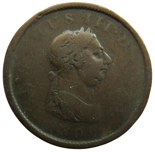 1806 King George III One Penny Coin - Great Britain