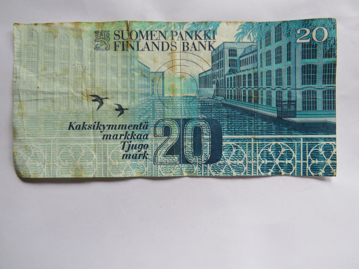 1993 Finland 20 Pankki Banknote