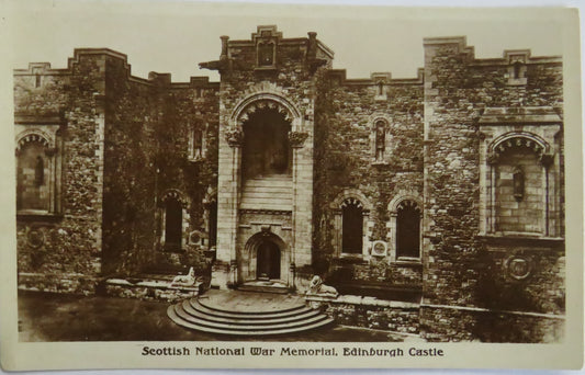 Vintage Postcard Of Scottish National War Memorial Edinburgh Castle