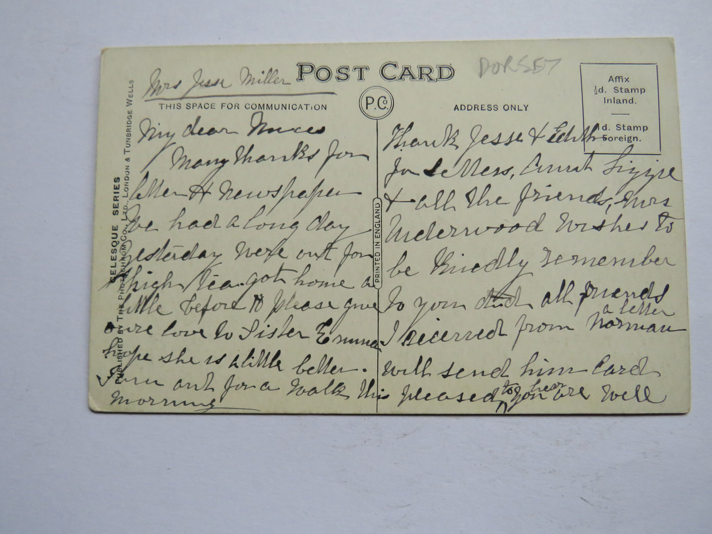 Vintage Postcard of Christchurch Priory