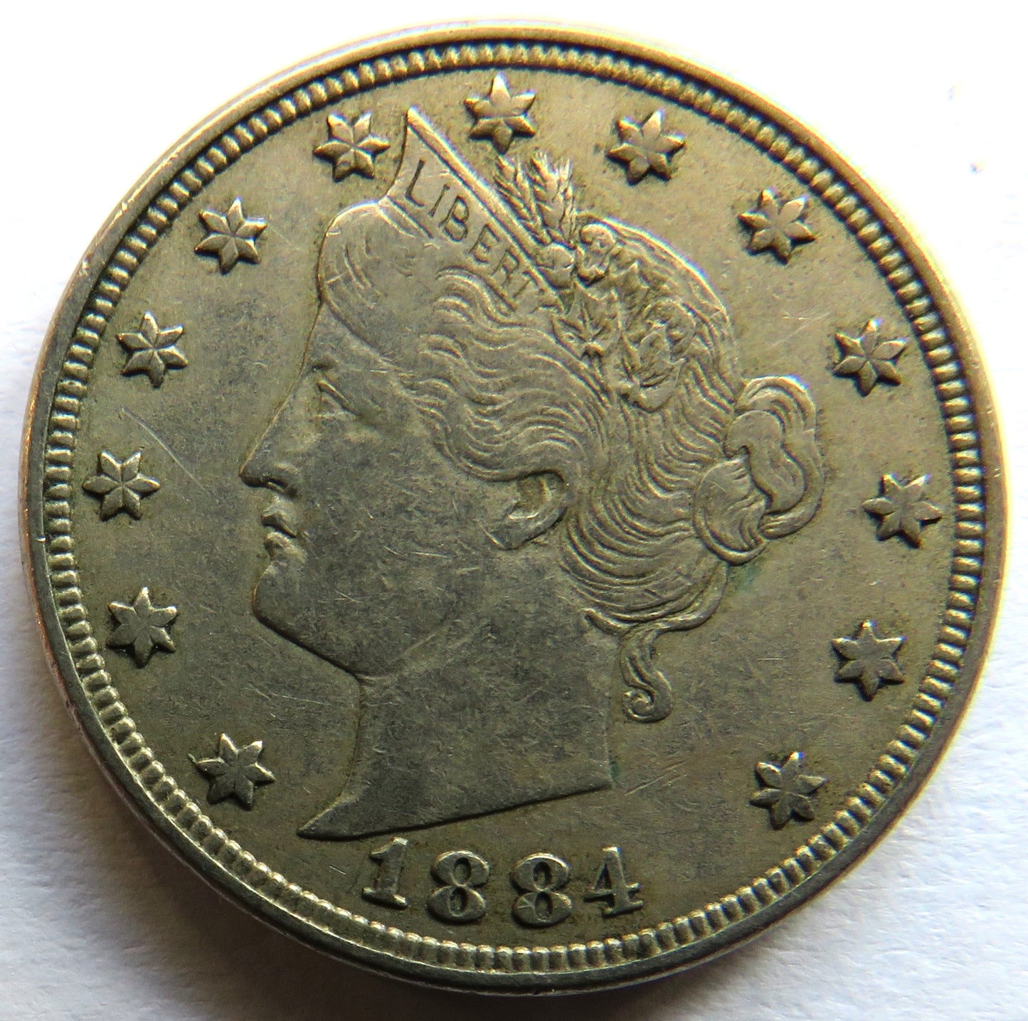 1884 USA Liberty Head Nickel / 5 Cents Coin