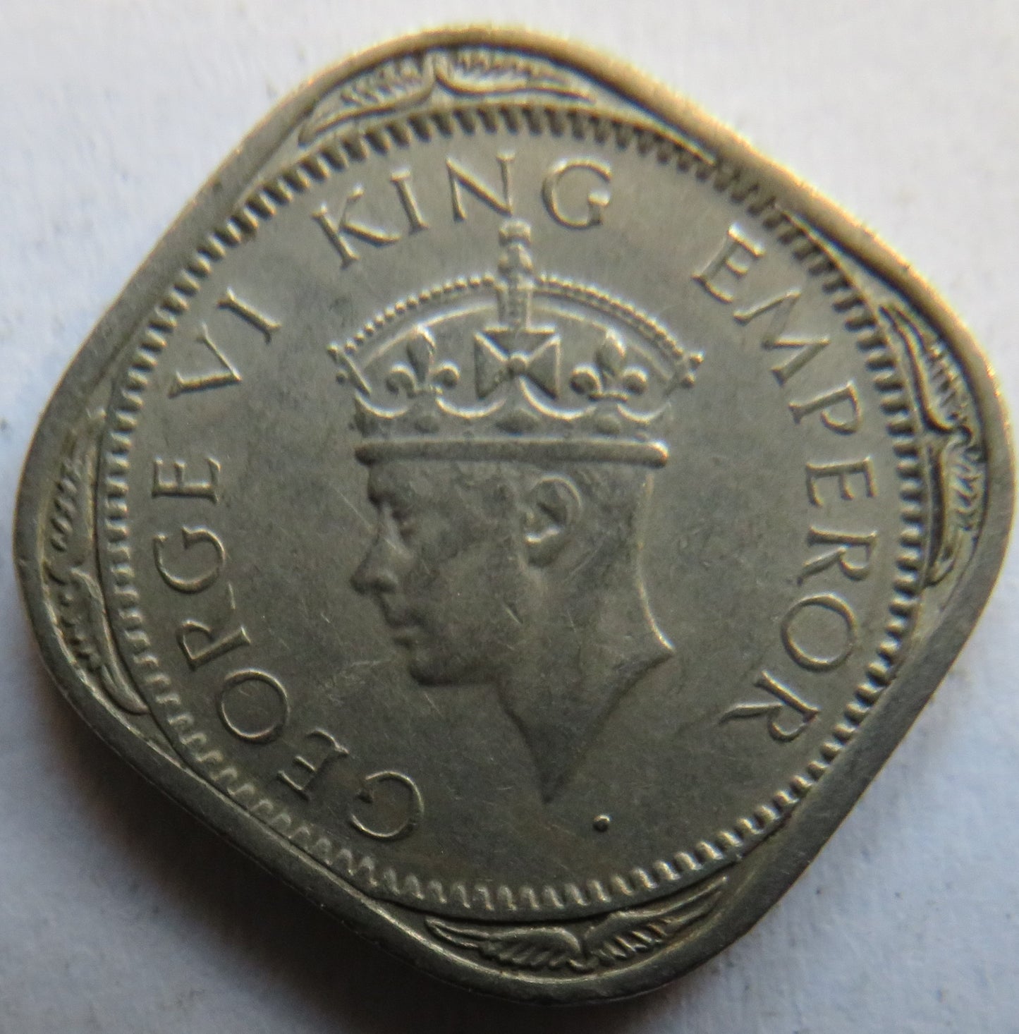 1946 King George VI India 1/2 Anna Coin