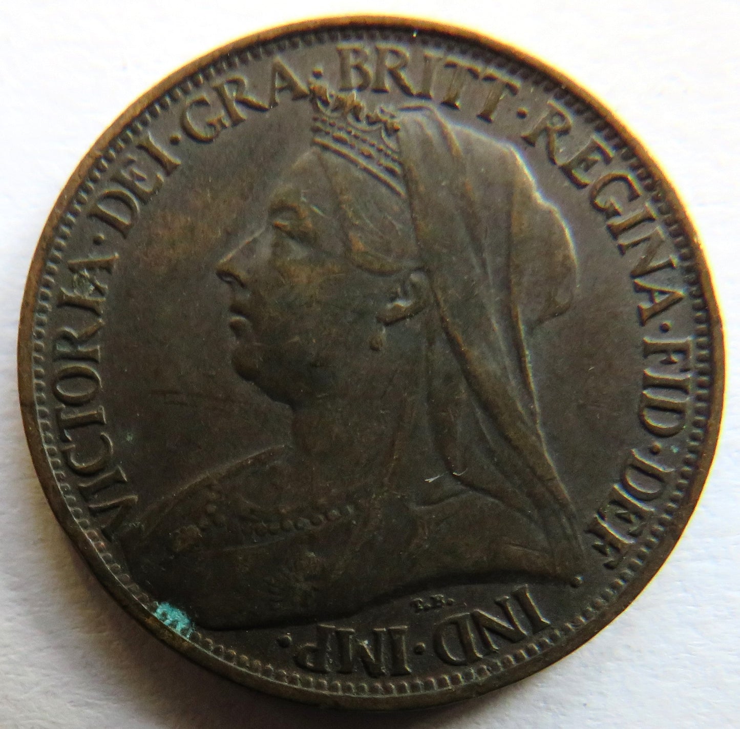 1900 Queen Victoria Farthing Coin - Great Britain