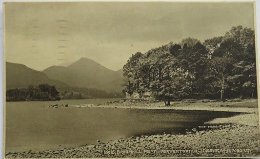 Vintage Postcard of The Derwentwater, Keswick 1938