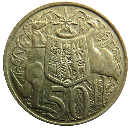 1966 Australia Silver 50 Cents Coin